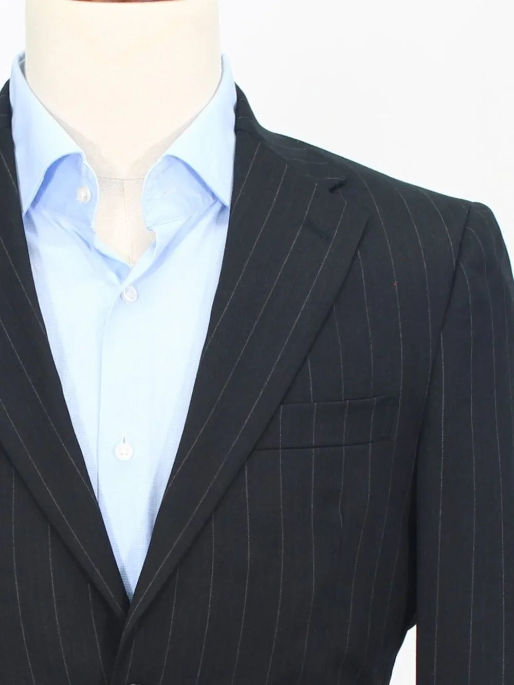 Jos. A. Bank 36R 30x31 Gray Full Suit 2-Button Stripe R934
